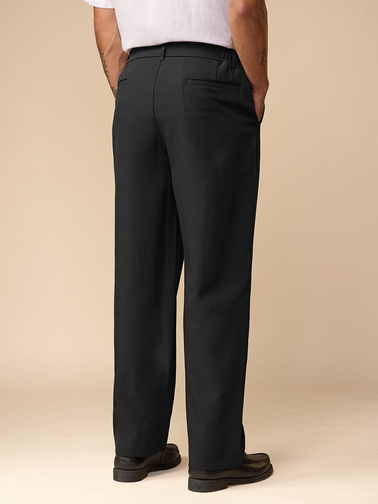Korean Pants: Charcoal Black Men Korean Pants