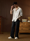 Striped Shirt: Monotone Men Relaxed Shirts