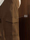 Solids: Brown Men Oversized Joggers