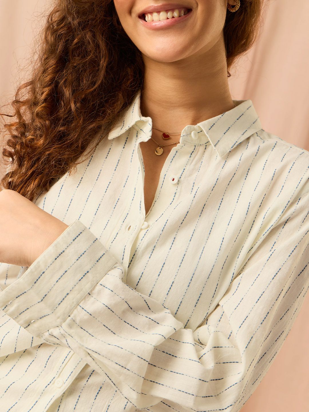 Stripe Shirt: Marina Women Relaxed Shirts