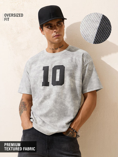 TSS Originals: Textured Varsity Oversized T-Shirts