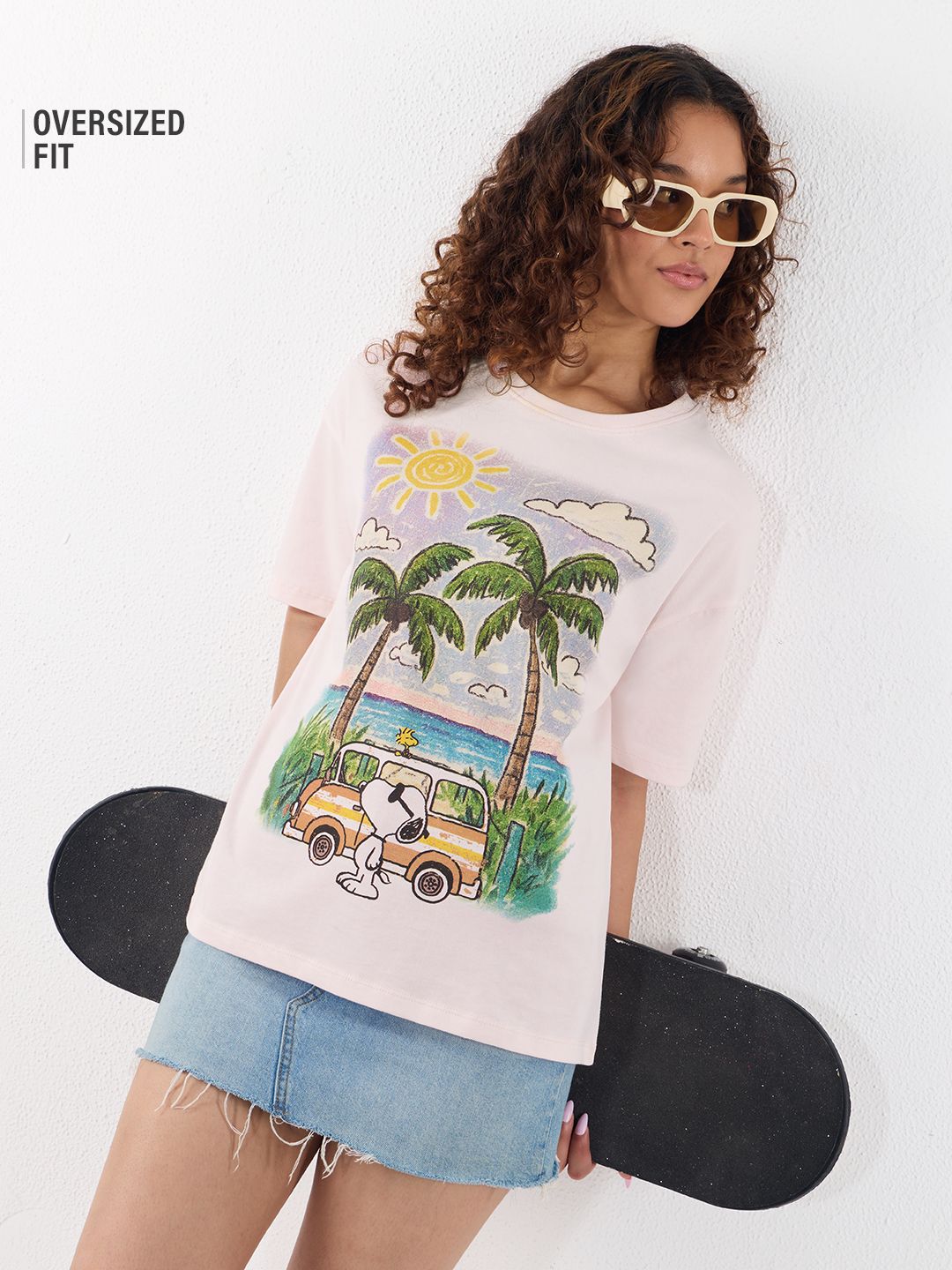 Peanuts: Crayons Women Oversized T-Shirts