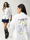 Looney Tunes: Sassy Tweety Women Oversized Shirts