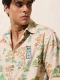 Relaxed-Fit Shirt: Ikebana Men Relaxed Shirts
