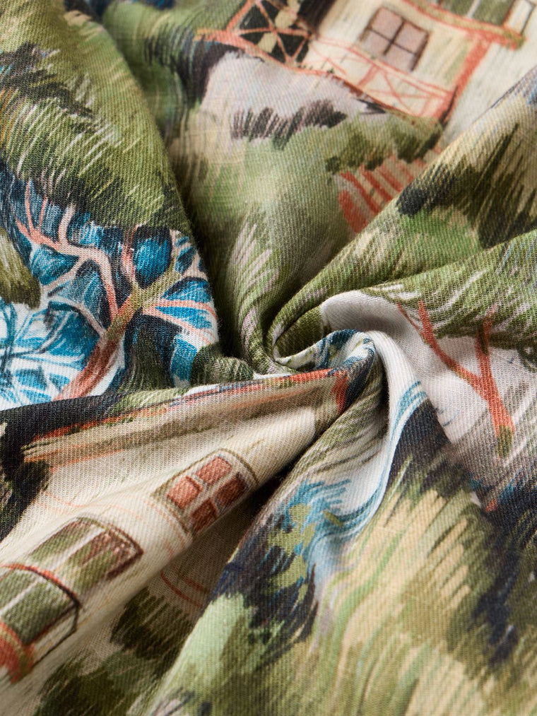 Casual Shirt: Forest Men Holiday Shirts
