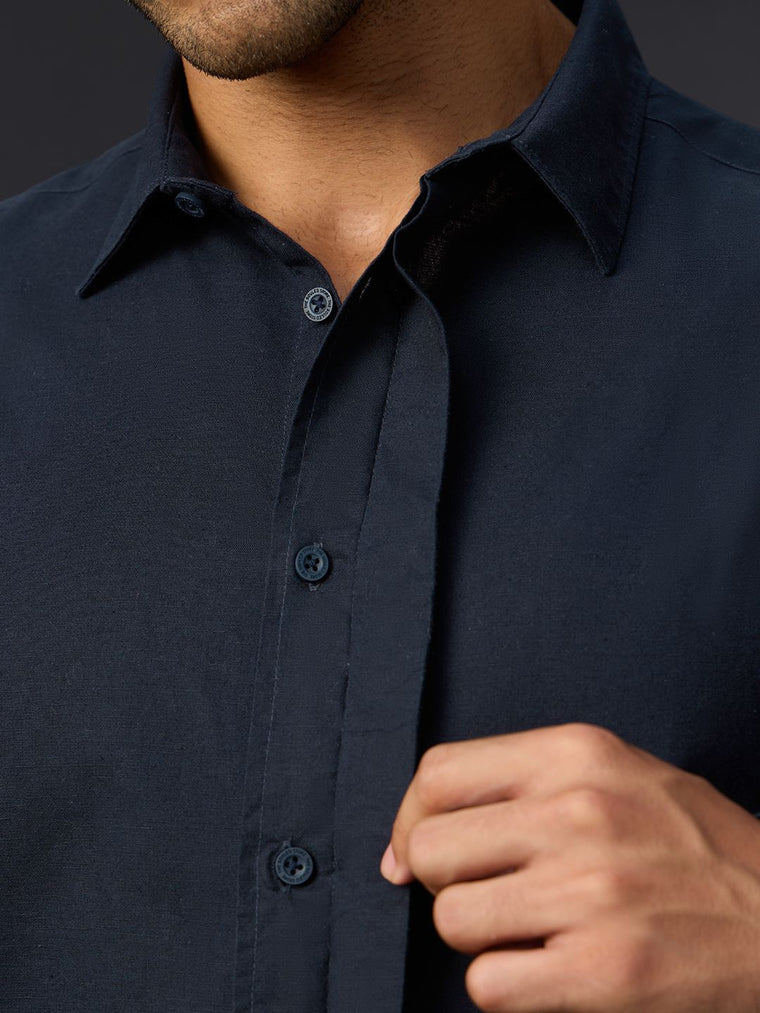 Cotton Linen: Phases Of Moon Cotton Linen Shirts