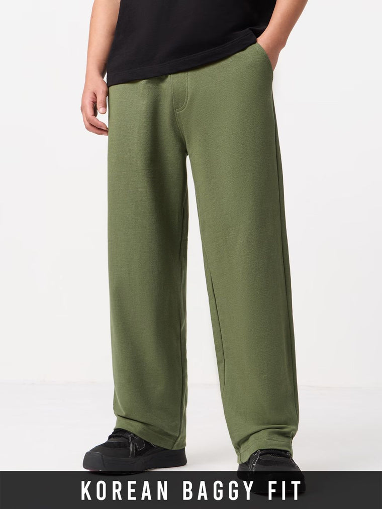 Korean Joggers: Basil Korean Joggers