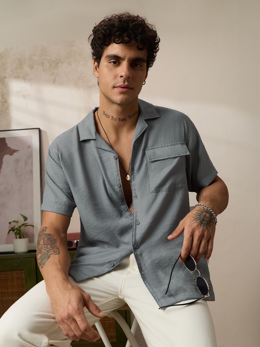 Crinkled Shirt: Anchor Holiday Shirts