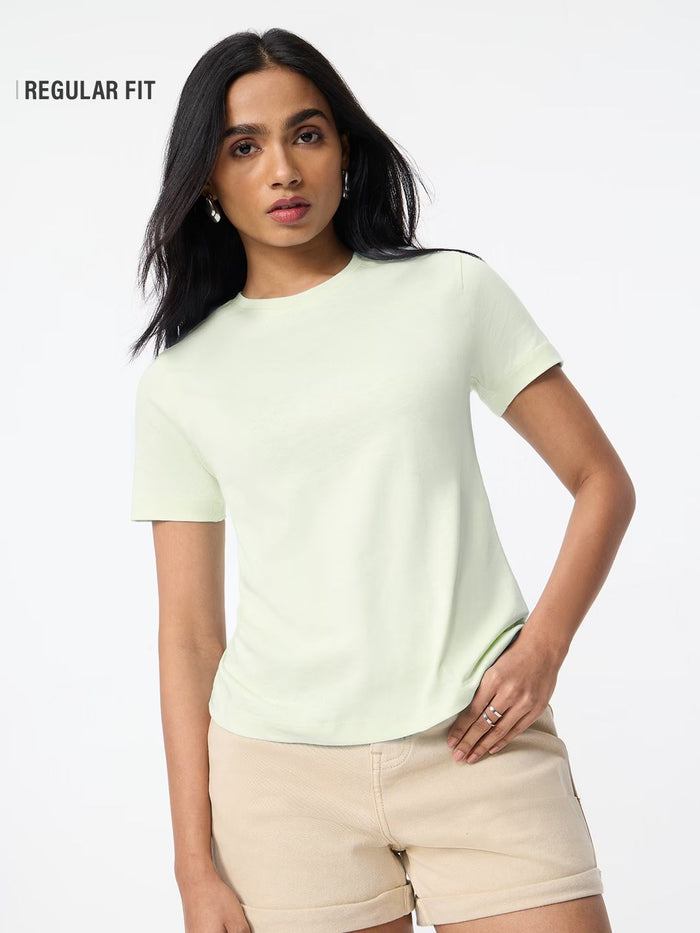 Regular Solids: Frost Women Regular T-Shirts