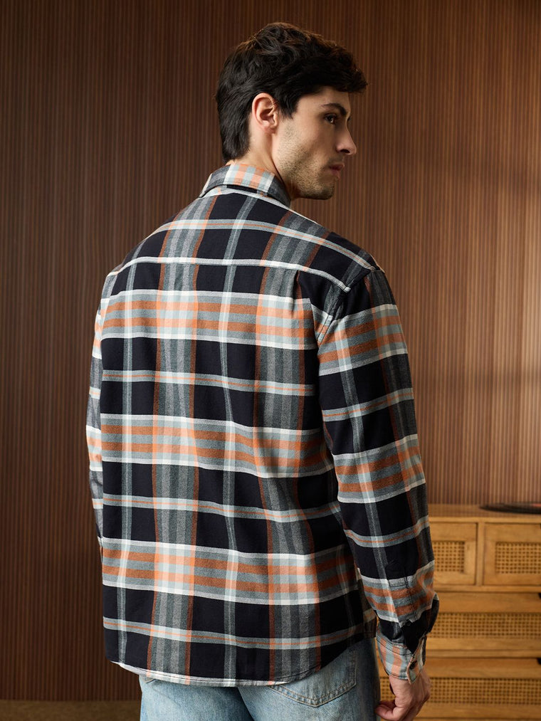 Plaid Shirt: Amber Men Relaxed Shirts