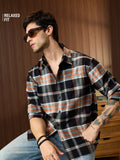 Plaid Shirt: Amber Men Relaxed Shirts