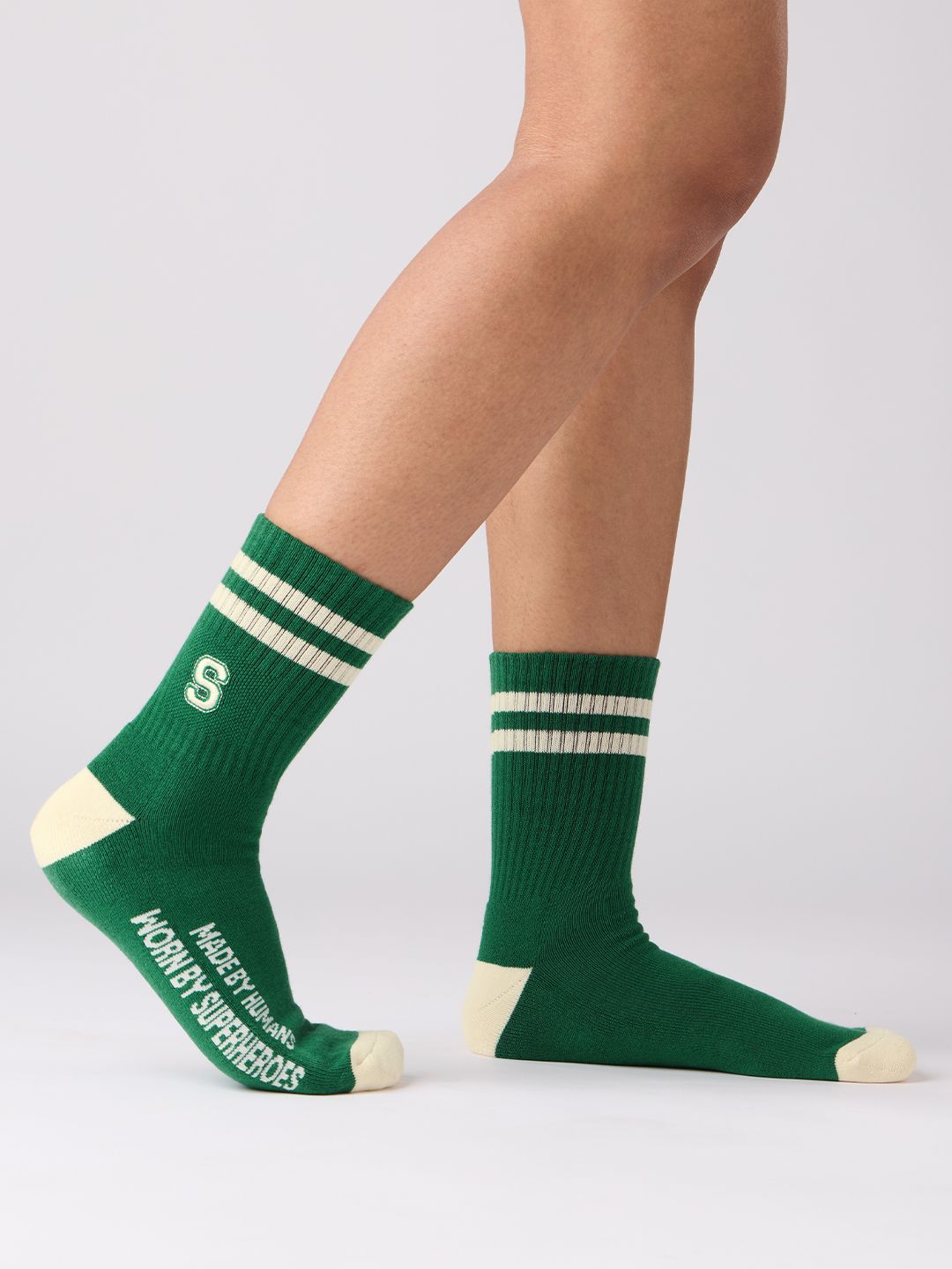 Souled Socks: Varsity Green Socks