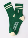 Souled Socks: Varsity Green Socks