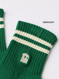 Souled Socks: Varsity Green Socks