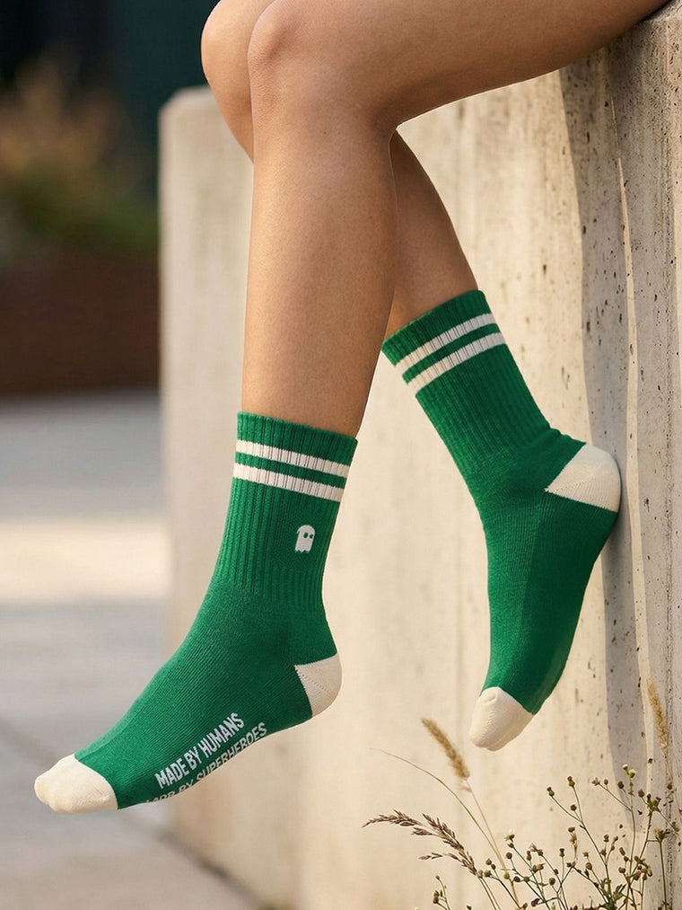Souled Socks: Varsity Green Socks