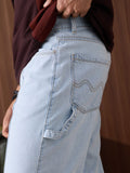 Denim: Light Blue (Straight Fit) Men Straight Fit Jeans