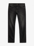 Straight-Fit Denim: Dark Storm Men Straight Fit Jeans