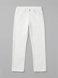 Denim: Ivory Men Classic Slim Fit Jeans
