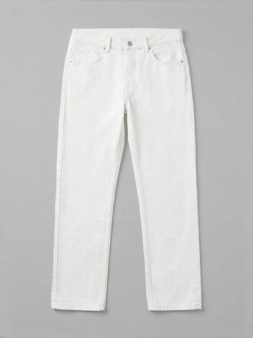 Denim: Ivory Men Classic Slim Fit Jeans