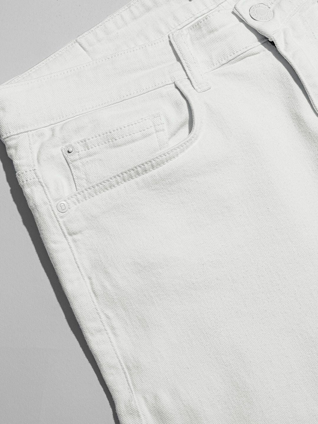 Denim: Ivory Men Classic Slim Fit Jeans