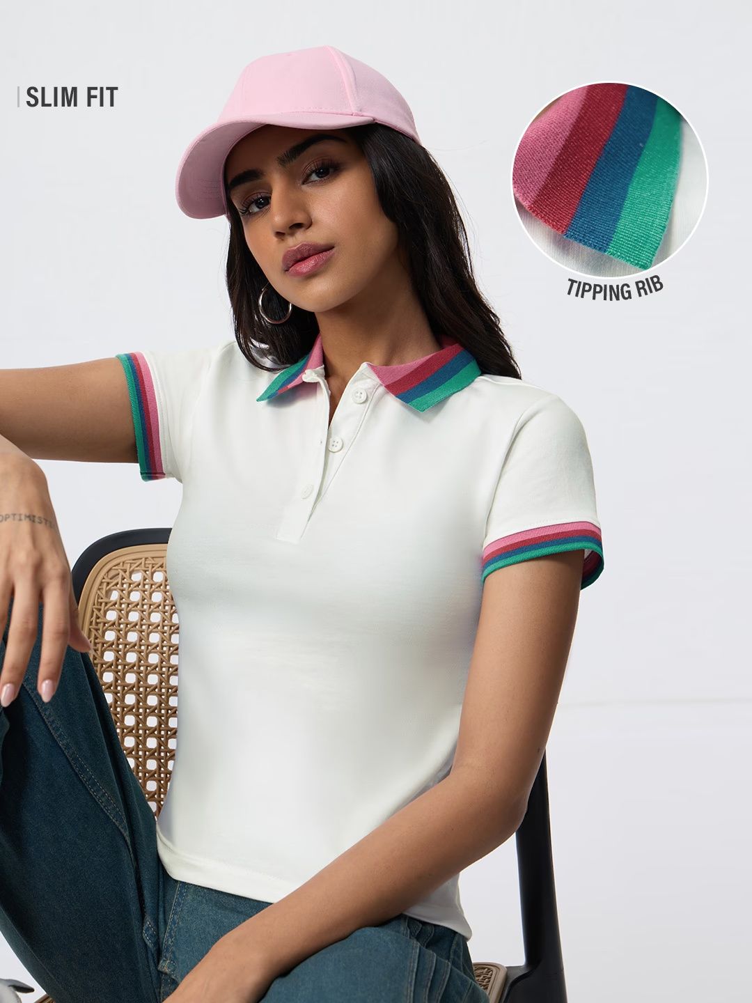 Solids: Bubbles Women Polo T-Shirts