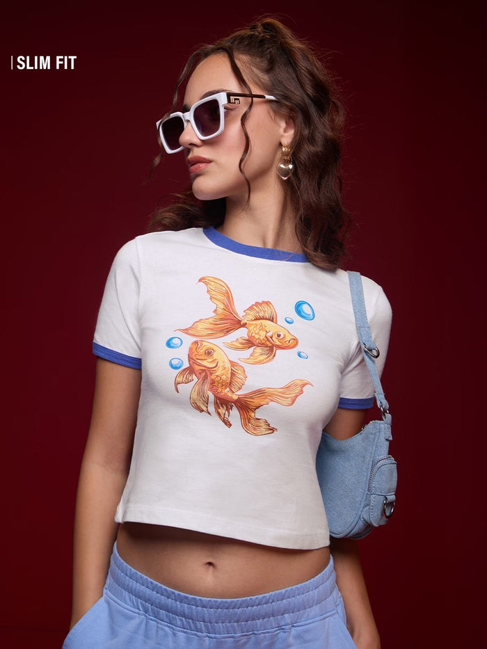 TSS Originals: Goldfish Women Fitted T-Shirts