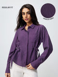 Buckle Shirt: Berry Women Regular Shirts
