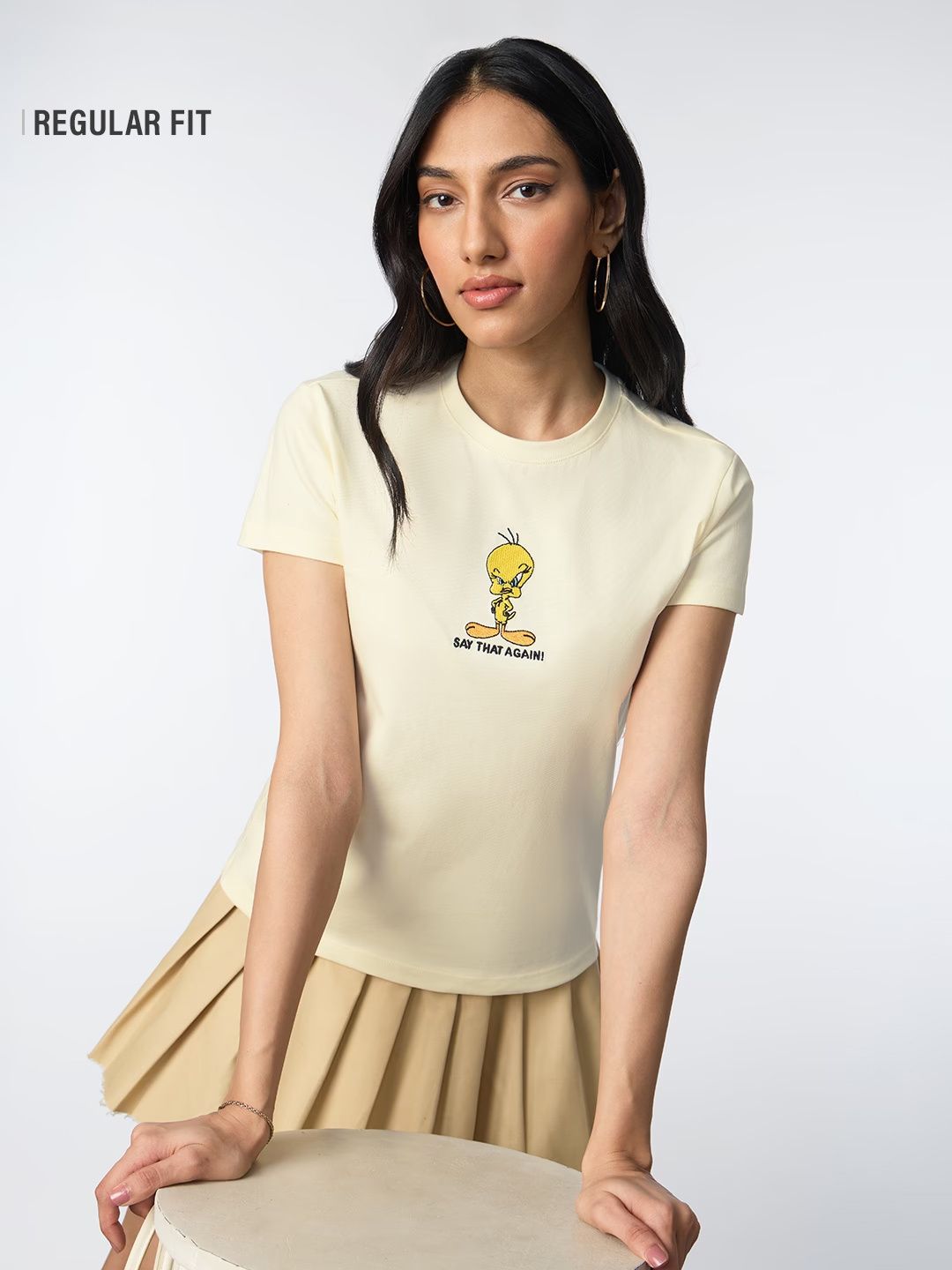 Looney Tunes: Say That Again Women Regular T-Shirts