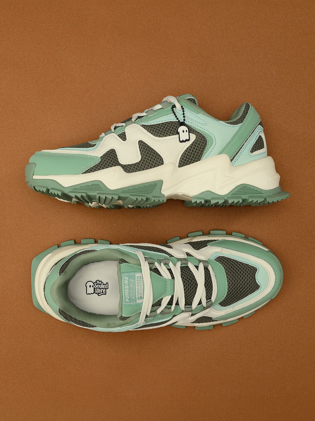 FUMES NX: Sage Men Low Top Sneakers