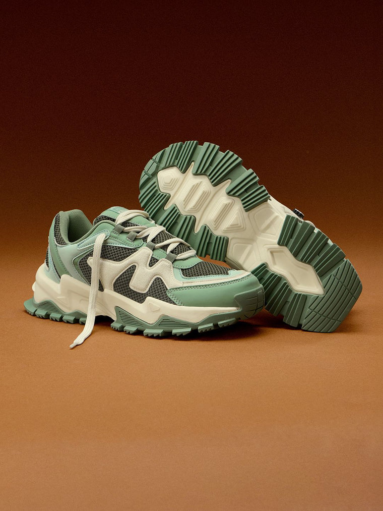 FUMES NX: Sage Men Low Top Sneakers