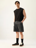 Cargo Shorts: Dark Grey Men Cargo Shorts
