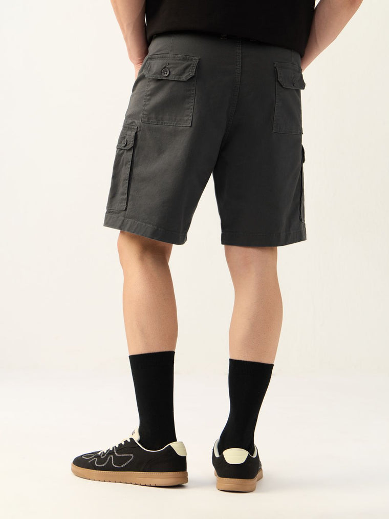 Cargo Shorts: Dark Grey Men Cargo Shorts
