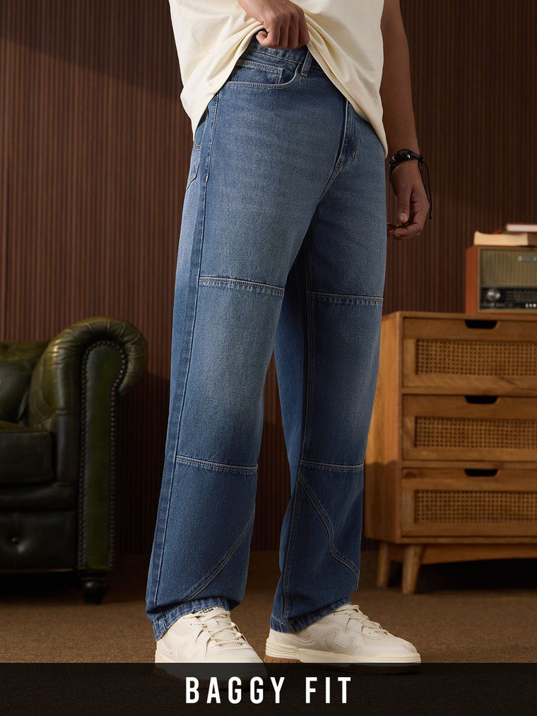 TSS Originals: Cobalt (Baggy Fit) Men Baggy Fit Jeans
