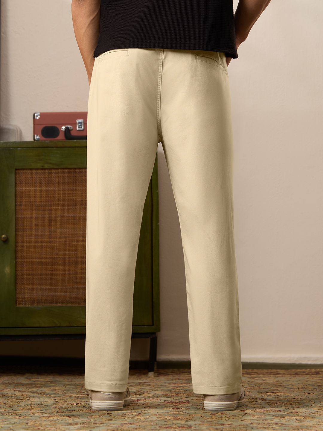 Straight Pant: Latte Men Pants