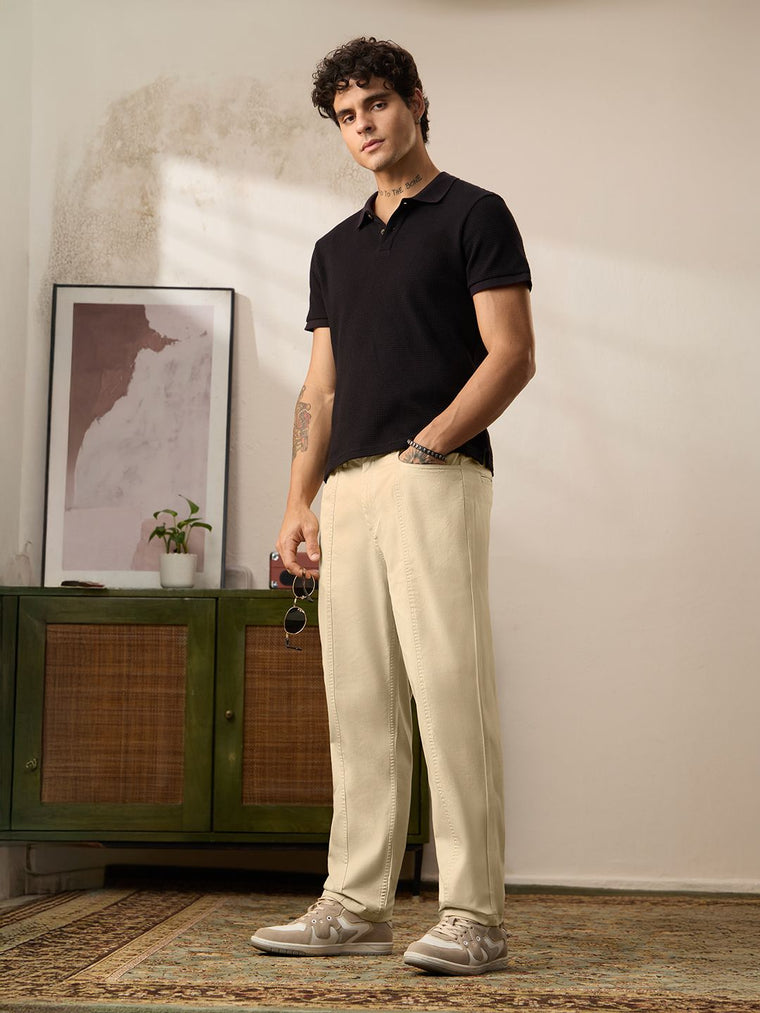 Straight Pant: Latte Men Pants