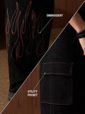 Straight-Fit Denim: Flame On Men Straight Fit Jeans