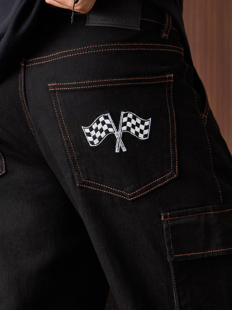 Straight-Fit Denim: Flame On Men Straight Fit Jeans