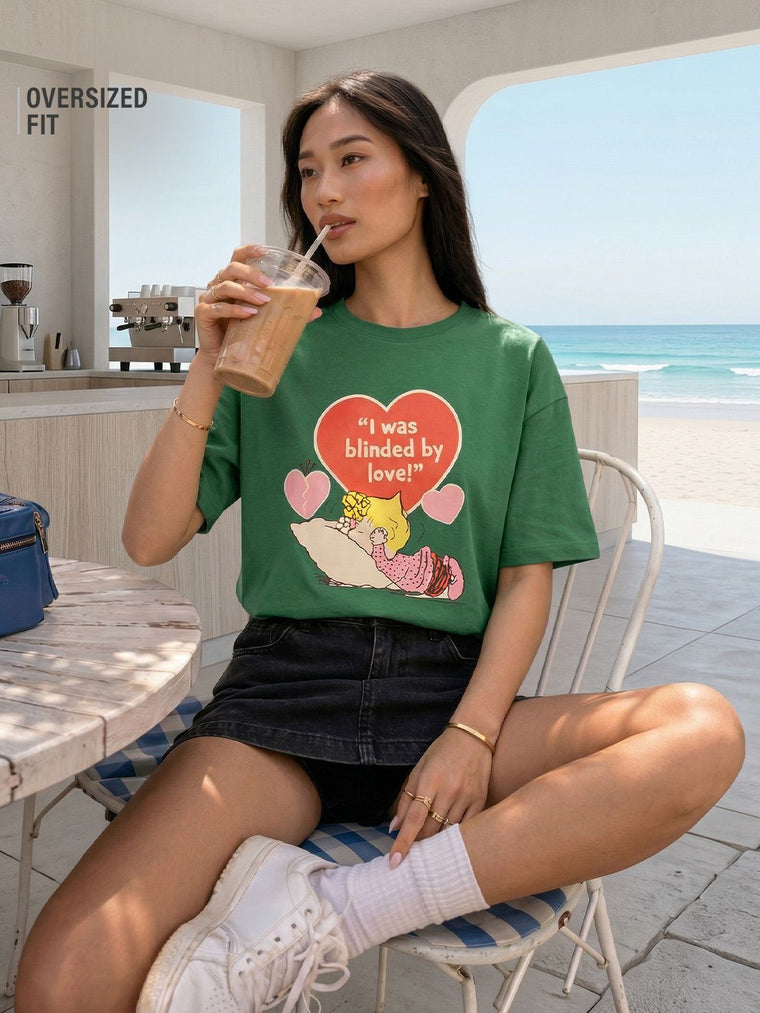 Peanuts: Blinded Women Oversized T-Shirts