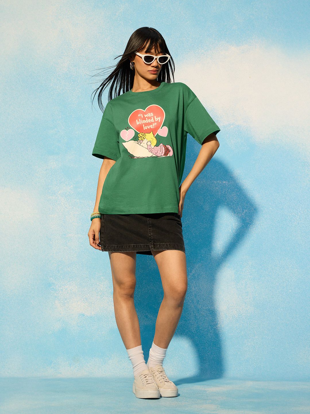 Peanuts: Blinded Women Oversized T-Shirts