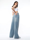 Wide-Leg Denim: Icy Drip Women Wide Denims