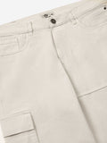 Denim: Beige (Baggy Fit) Men Cargo Jeans