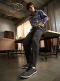 Urban Blaze: Black Men Low Top Sneakers