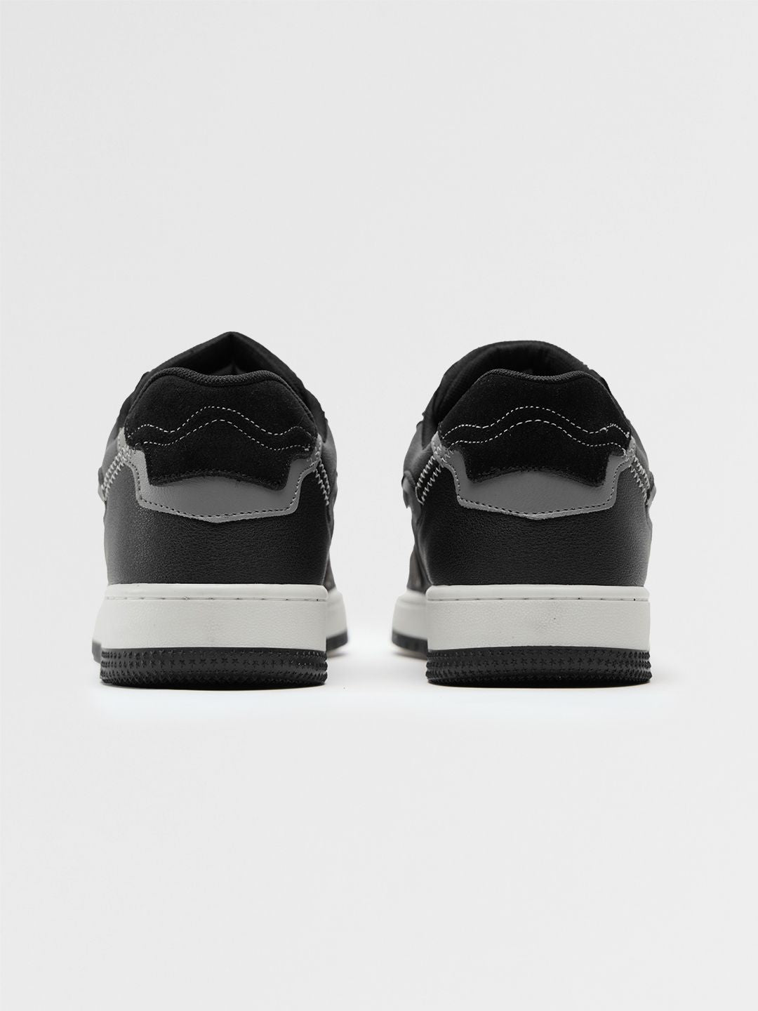 Urban Blaze: Black Men Low Top Sneakers
