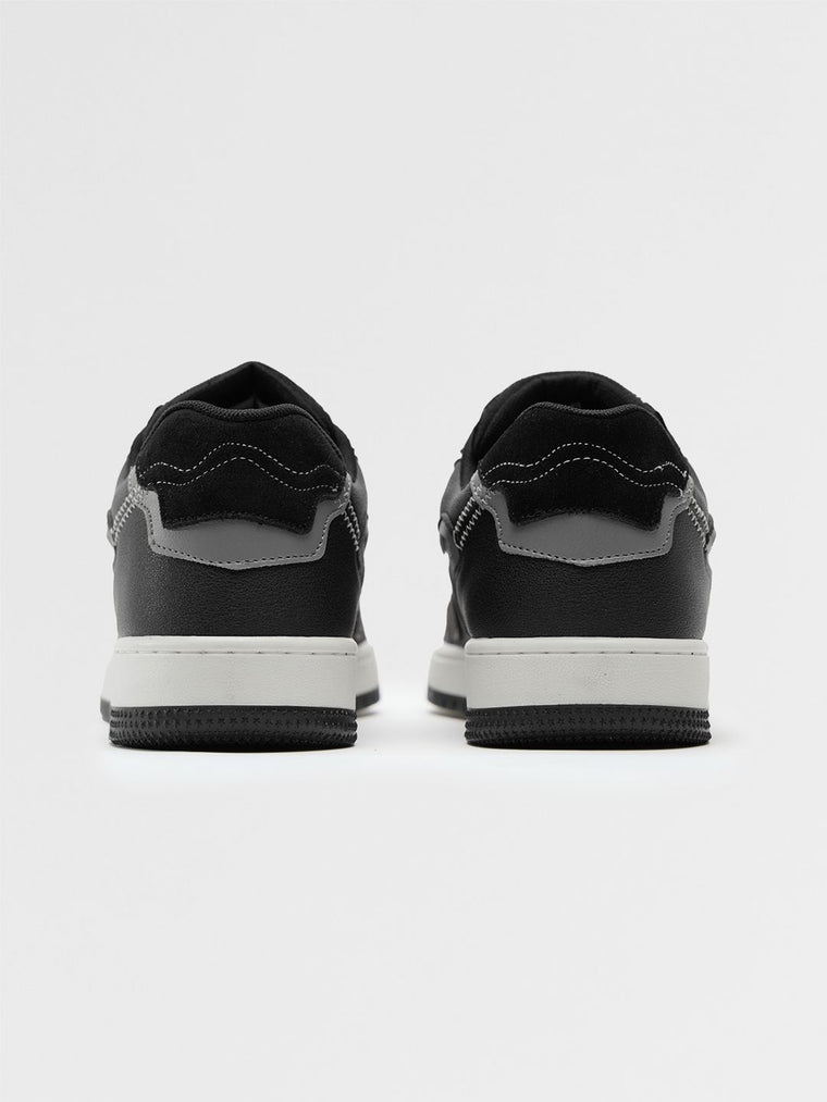 Urban Blaze: Black Men Low Top Sneakers
