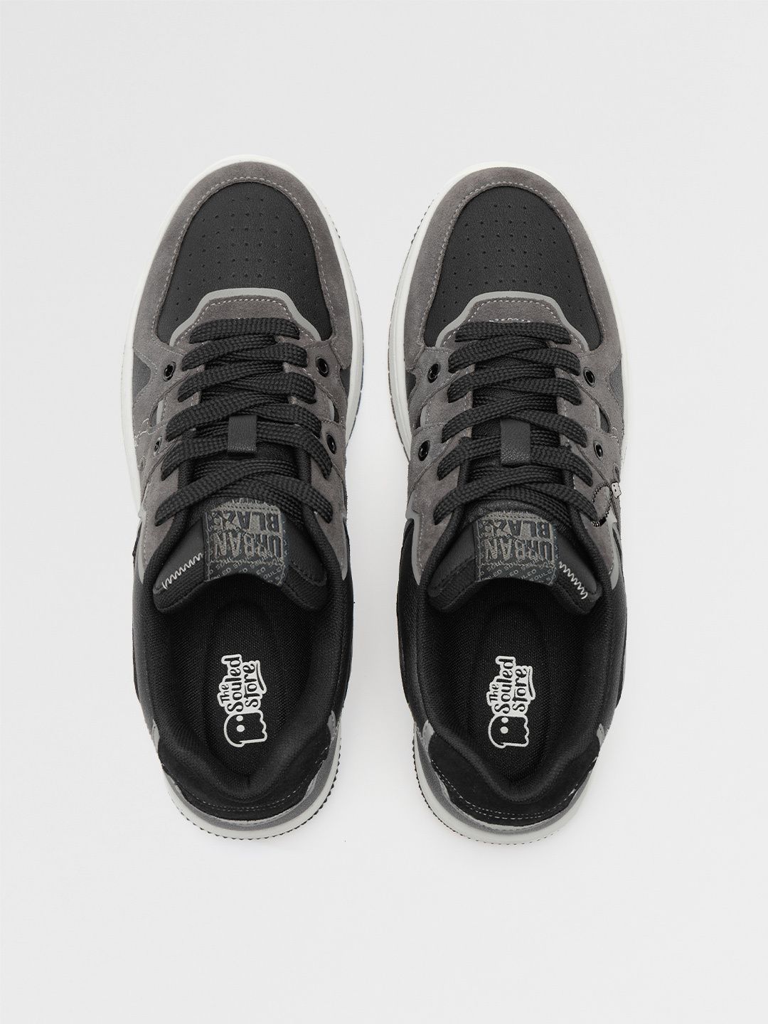 Urban Blaze: Black Men Low Top Sneakers