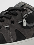 Urban Blaze: Black Men Low Top Sneakers