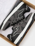 Urban Blaze: Black Men Low Top Sneakers