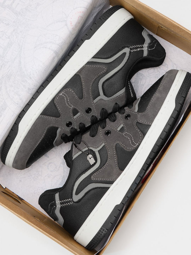 Urban Blaze: Black Men Low Top Sneakers