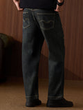 Baggy-Fit Denim: Dark Stone Men Baggy Fit Jeans