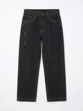 Baggy-Fit Denim: Dark Stone Men Baggy Fit Jeans